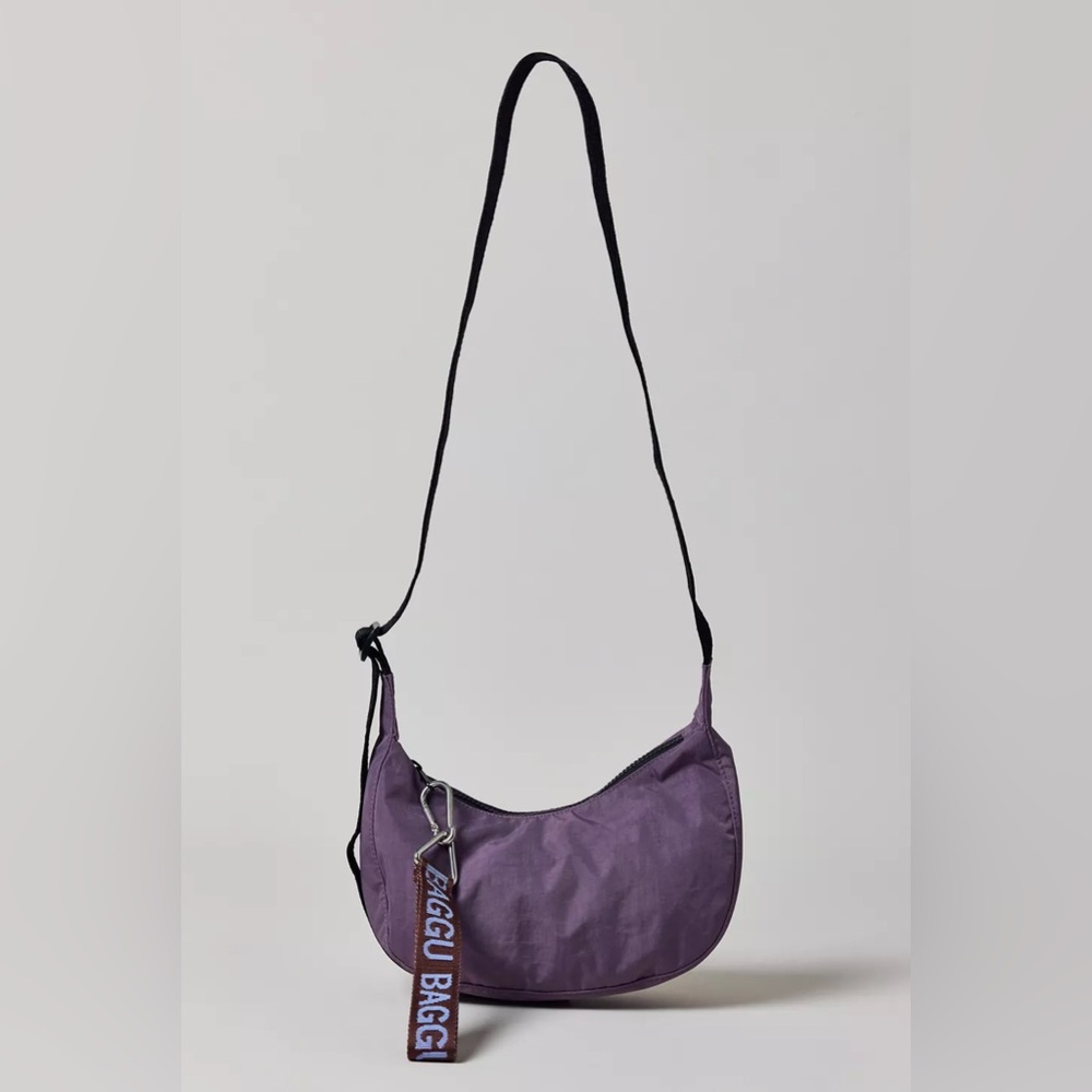 Baggu UO Exclusive Dusty Violet Small Crescent Crossbody Bag
